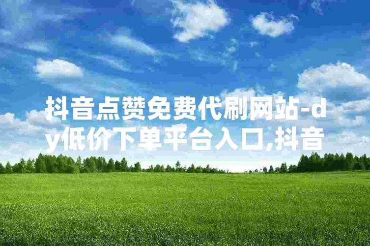 全网最低抖音点赞业务网站-免费粉网站推广马上