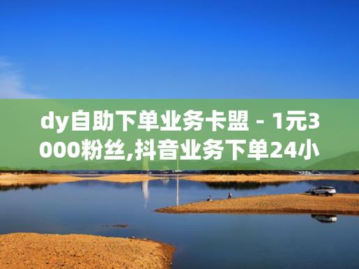 卡盟dy粉丝-dy24小时自助粉丝下单网站