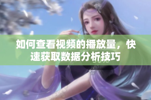 如何查看视频的播放量，快速获取数据分析技巧