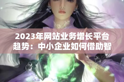 2023年网站业务增长平台趋势:中小企业如何借助智能化工具提升运营 2023年网站业务增长平台趋势:中小企业如何借助智能化工具提升运营