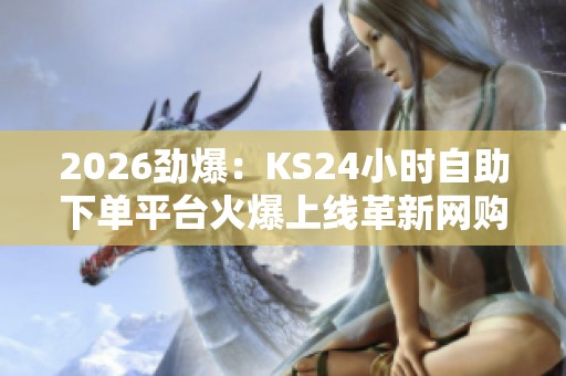 2026劲爆：KS24小时自助下单平台火爆上线革新网购体验引领消费新