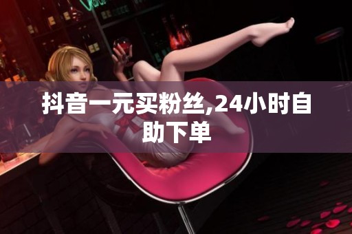 抖音一元买粉丝,24小时自助下单