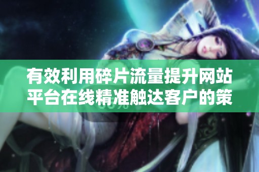 有效利用碎片流量提升网站平台在线精准触达客户的策略 有效利用碎片流量提升网站平台在线精准触达客户的策略
