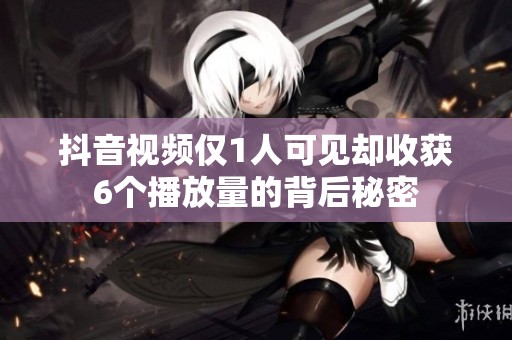 抖音视频仅1人可见却收获6个播放量的背后秘密