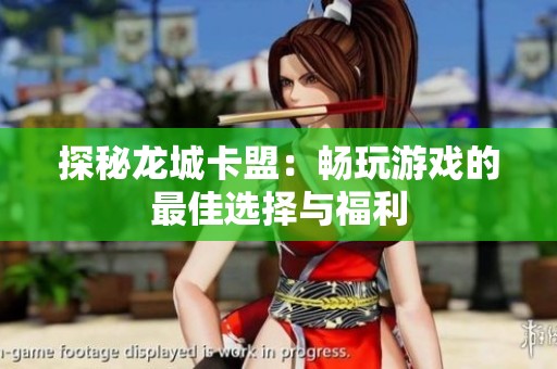 探秘龙城卡盟：畅玩游戏的最佳选择与福利