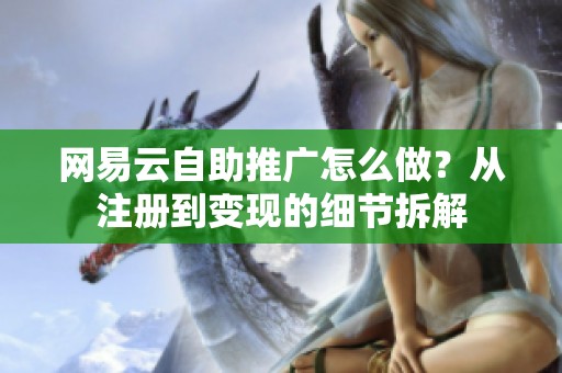 网易云自助推广怎么做?从注册到变现的细节拆解 网易云自助推广怎么做?从注册到变现的细节拆解