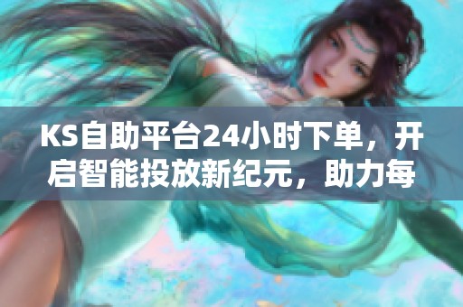 KS自助平台24小时下单，开启智能投放新纪元，助力每一分预算闪耀