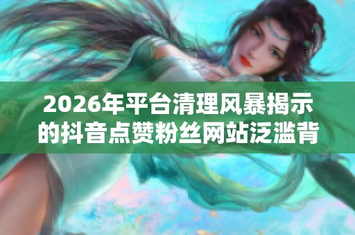 2026年平台清理风暴揭示的<a href=
