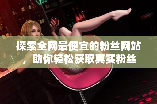 探索全网最便宜的粉丝网站,助你轻松获取真实粉丝 探索全网最便宜的粉丝网站,助你轻松获取真实粉丝