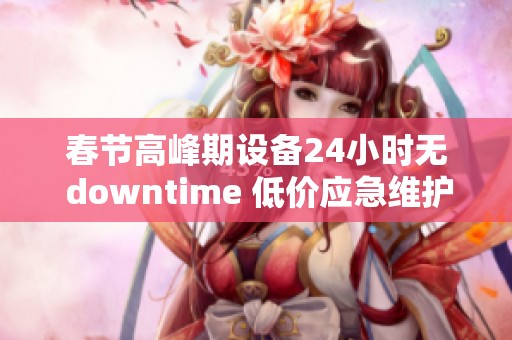 春节高峰期设备24小时无 downtime 低价应急维护方案介绍 春节高峰期设备24小时无 downtime 低价应急维护方案介绍