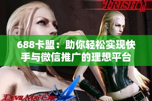 688卡盟:助你轻松实现快手与微信推广的理想平台 688卡盟:助你轻松实现快手与微信推广的理想平台